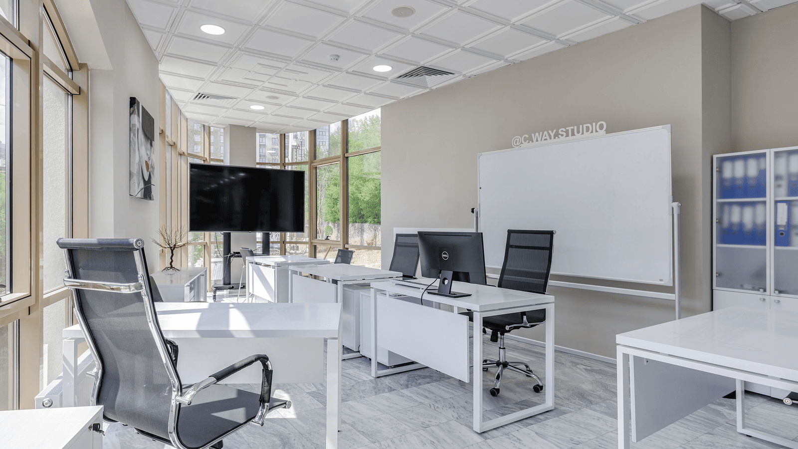 Professional finance team in a calm collaborative setting